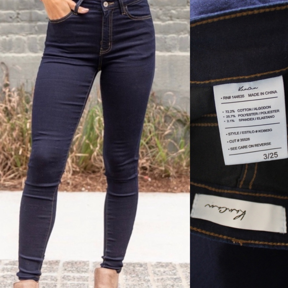KanCan NWOT Dark Skinny Jeans 25 0